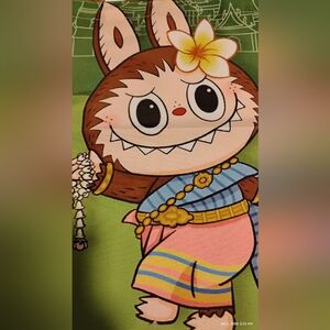 Labubu Tote Bag (15"L×13"H) 24"H With Strap (Character on both sides)